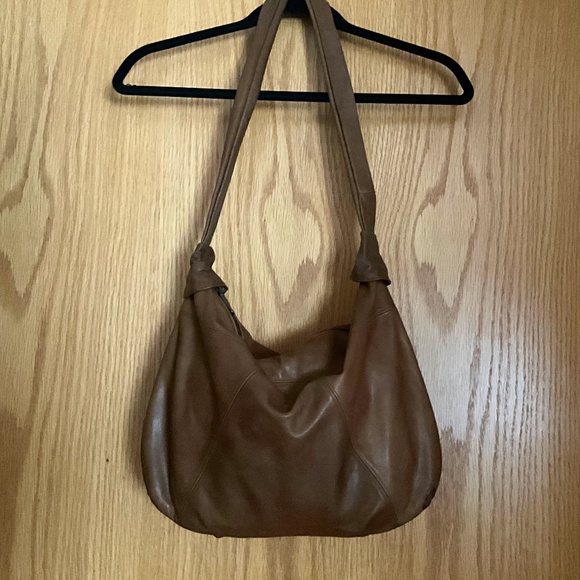 Soft Brown Leather Women Purse. Vintage and Handmade - Picture 2 of 7